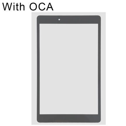 Front Screen Outer Glass Lens with OCA Optically Clear Adhesive for Samsung Galaxy Tab A 8.0 (2019) SM-T290 (WIFI Version)(Black)-garmade.com