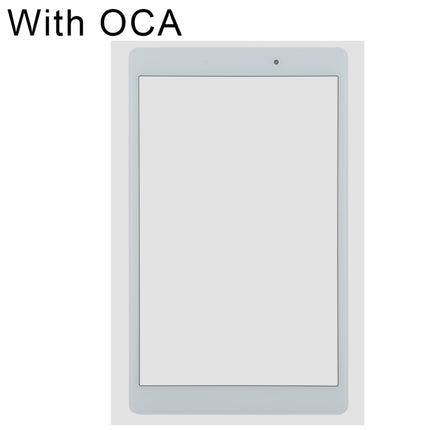 Front Screen Outer Glass Lens with OCA Optically Clear Adhesive for Samsung Galaxy Tab A 8.0 (2019) SM-T290 (WIFI Version)(White)-garmade.com