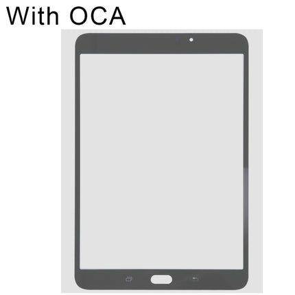 Front Screen Outer Glass Lens with OCA Optically Clear Adhesive for Samsung Galaxy Tab S2 8.0 / T713(Black)-garmade.com