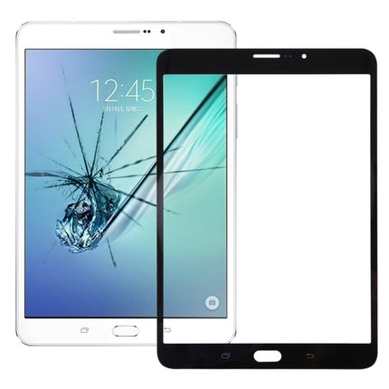 Front Screen Outer Glass Lens with OCA Optically Clear Adhesive for Samsung Galaxy Tab S2 8.0 LTE / T719(Black)-garmade.com