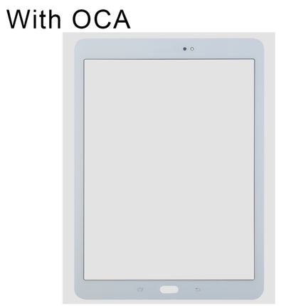 Front Screen Outer Glass Lens with OCA Optically Clear Adhesive for Samsung Galaxy Tab S2 9.7 / T810 / T813 / T815 / T820 / T825(White)-garmade.com