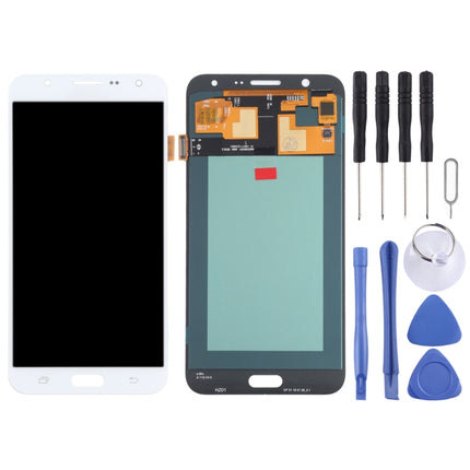OLED LCD Screen for Samsung Galaxy J7 SM-J700 With Digitizer Full Assembly (White)-garmade.com