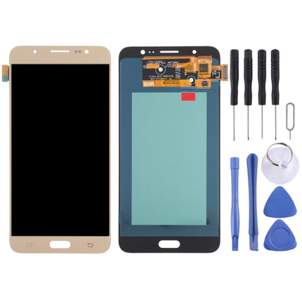 OLED LCD Screen for Samsung Galaxy J7 (2016) SM-J710 With Digitizer Full Assembly (Gold)-garmade.com