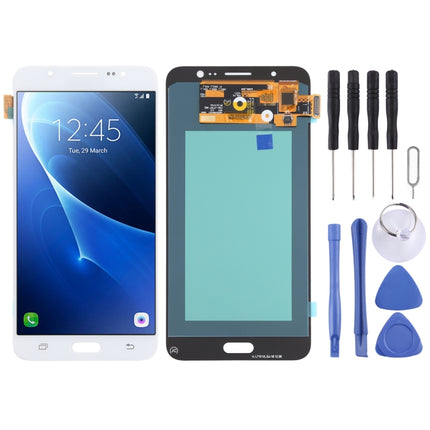 OLED LCD Screen for Samsung Galaxy J7 (2016) SM-J710 With Digitizer Full Assembly (White)-garmade.com