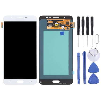 OLED LCD Screen for Samsung Galaxy J7 (2016) SM-J710 With Digitizer Full Assembly (White)-garmade.com