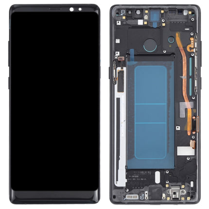 OLED LCD Screen for Samsung Galaxy Note 8 SM-N950 Digitizer Full Assembly with Frame (Black)-garmade.com