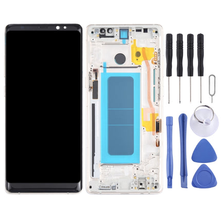 OLED LCD Screen for Samsung Galaxy Note 8 SM-N950 Digitizer Full Assembly with Frame (Gold)-garmade.com