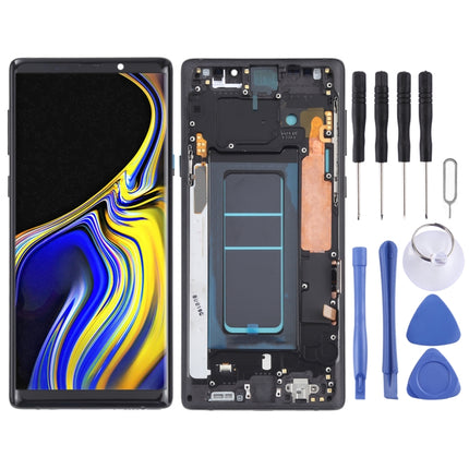 OLED LCD Screen for Samsung Galaxy Note9 SM-N960 Digitizer Full Assembly with Frame (Black)-garmade.com