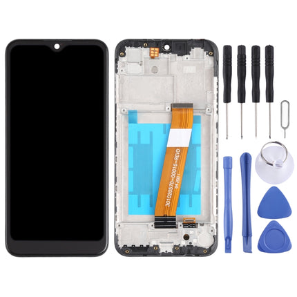 OEM LCD Screen for Samsung Galaxy M01 Digitizer Full Assembly with Frame (US)-garmade.com
