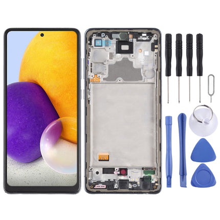 incell Material LCD Screen and Digitizer Full Assembly with Frame (Not Supporting Fingerprint Identification) for Samsung Galaxy A72 4G SM-A725-garmade.com