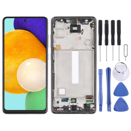 incell Material LCD Screen and Digitizer Full Assembly with Frame (Not Supporting Fingerprint Identification) for Samsung Galaxy A52 5G SM-A526-garmade.com