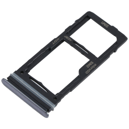 For Samsung Galaxy A52S 5G SM-A528 SIM Card Tray + SIM Card Tray / Micro SD Card Tray (Black)-garmade.com