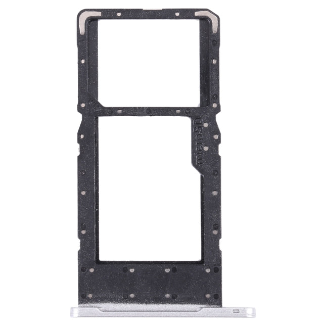 SIM Card Tray + Micro SD Card Tray for Samsung Galaxy Tab A7 Lite SM-T225 (Silver)-garmade.com