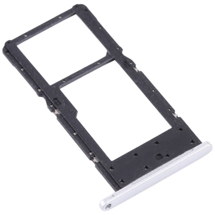 SIM Card Tray + Micro SD Card Tray for Samsung Galaxy Tab A7 Lite SM-T225 (Silver)-garmade.com