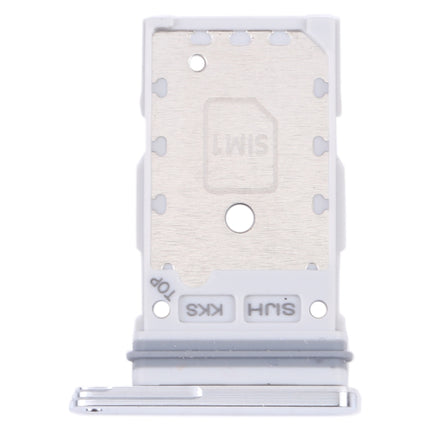 For Samsung Galaxy S22 Ultra 5G SM-S908B Original SIM Card Tray + SIM Card Tray (White)-garmade.com