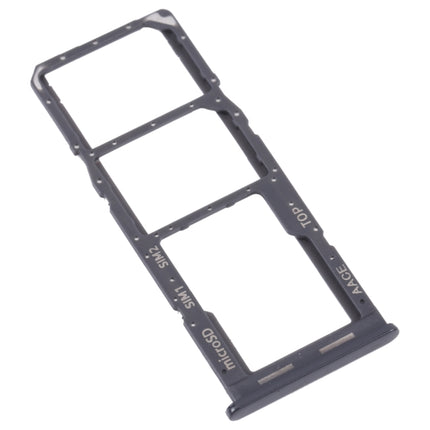 For Samsung Galaxy A13 SM-A135 Original SIM Card Tray + SIM Card Tray + Micro SD card tray (Black)-garmade.com