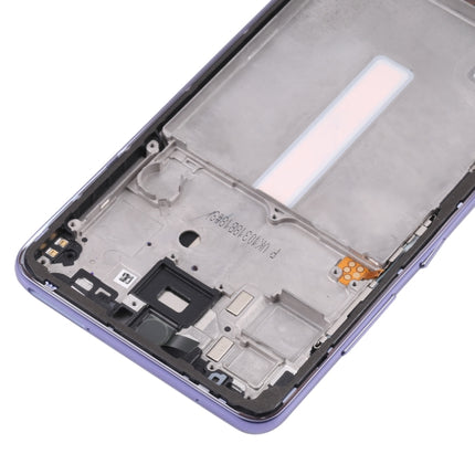 For Samsung Galaxy A52 5G SM-A526B Middle Frame Bezel Plate (Purple)-garmade.com