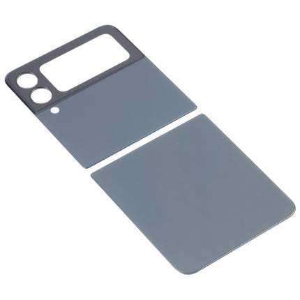 For Samsung Galaxy Z Flip3 5G SM-F711B Glass Battery Back Cover (Green)-garmade.com
