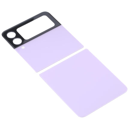 For Samsung Galaxy Z Flip3 5G SM-F711B Glass Battery Back Cover (Purple)-garmade.com