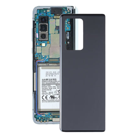 For Samsung Galaxy Z Fold2 5G SM-F916B Glass Battery Back Cover (Black)-garmade.com