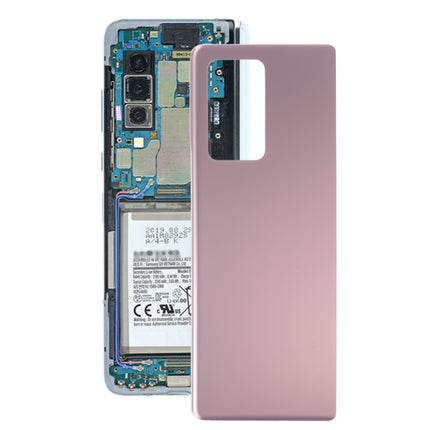 For Samsung Galaxy Z Fold2 5G SM-F916B Glass Battery Back Cover (Pink)-garmade.com