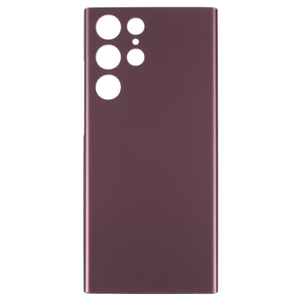 For Samsung Galaxy S22 Ultra Battery Back Cover (Dark Red)-garmade.com