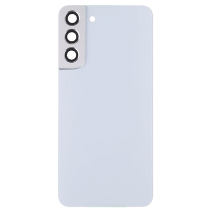 For Samsung Galaxy S22+ 5G SM-S906B Battery Back Cover with Camera Lens Cover (White)-garmade.com