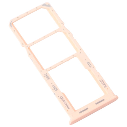 For Samsung Galaxy A13 SM-A135 Original SIM Card Tray + SIM Card Tray + Micro SD Card Tray (Pink)-garmade.com