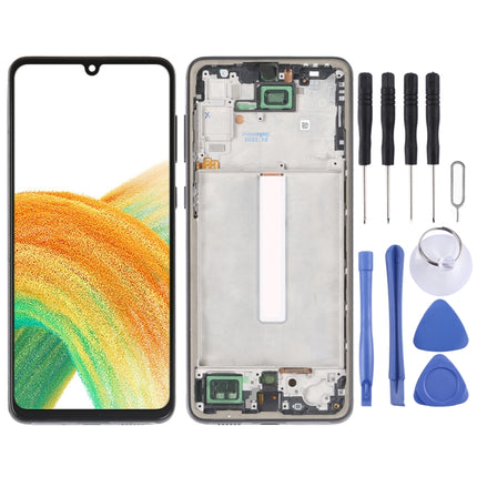 incell LCD Screen For Samsung Galaxy A33 5G SM-A336 Digitizer Full Assembly with Frame,Not Supporting Fingerprint Identification-garmade.com
