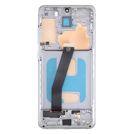 TFT LCD Screen For Samsung Galaxy S20 SM-G980 Digitizer Full Assembly with Frame,Not Supporting Fingerprint Identification(Grey)-garmade.com