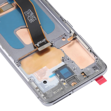 OLED LCD Screen For Samsung Galaxy S20 SM-G980 Digitizer Full Assembly with Frame (Grey)-garmade.com