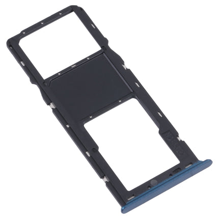For Samsung Galaxy A03s SM-A037U Original SIM Card Tray + Micro SD card tray (Blue)-garmade.com
