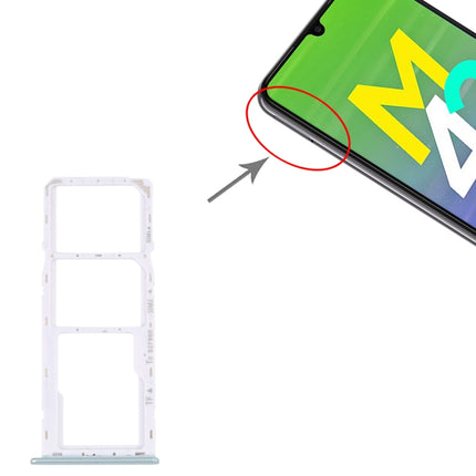 For Samsung Galaxy M42 5G SM-A436B Original SIM Card Tray + SIM Card Tray + Micro SD card tray (Green)-garmade.com