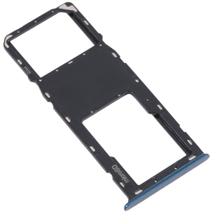 For Samsung Galaxy A03s SM-A037U Original SIM Card Tray + Micro SD card tray (Blue)-garmade.com