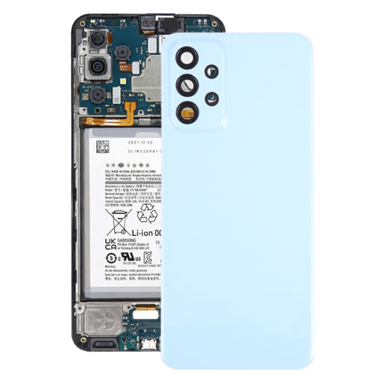 For Samsung Galaxy A23 5G SM-A236A Original Battery Back Cover with Camera Lens Cover(Blue)-garmade.com