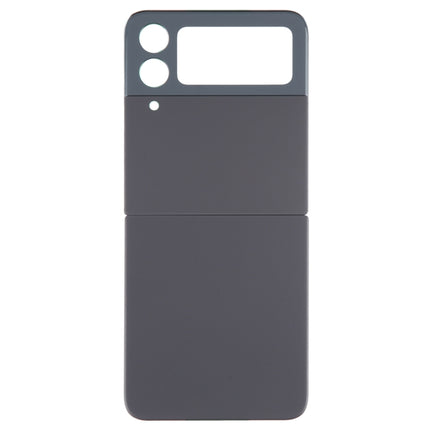 For Samsung Galaxy Z Flip4 SM-F721B Battery Back Cover with Camera Lens Cover(Black)-garmade.com