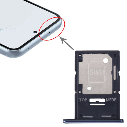 For Samsung Galaxy A54 SM-A546 Original SIM Card Tray + Micro SD Card Tray (Blue)-garmade.com