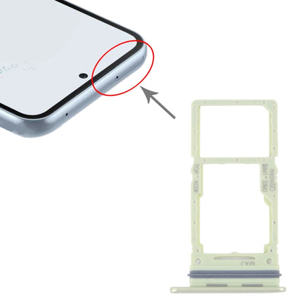 For Samsung Galaxy A34 SM-A346 Original SIM Card Tray + SIM / Micro SD Card Tray (Green)-garmade.com