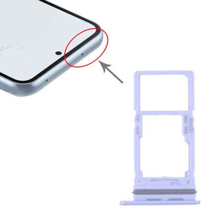 For Samsung Galaxy A34 SM-A346 Original SIM Card Tray + SIM / Micro SD Card Tray (Purple)-garmade.com