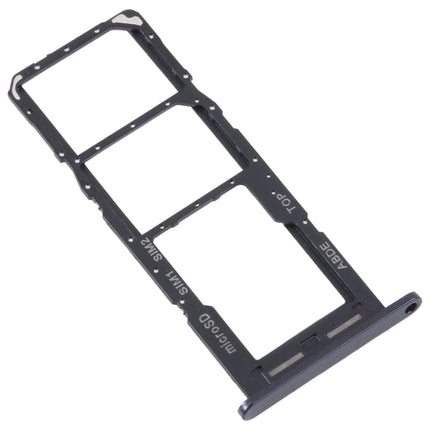 For Samsung Galaxy A24 SM-A245 Original SIM Card Tray + SIM Card Tray + Micro SD Card Tray (Black)-garmade.com