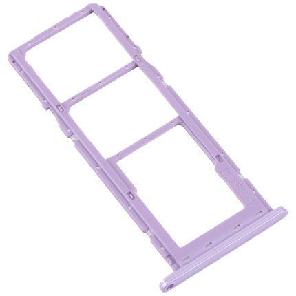 For Samsung Galaxy M04 SM-M045F Original SIM Card Tray + SIM Card Tray + Micro SD Card Tray (Purple)-garmade.com