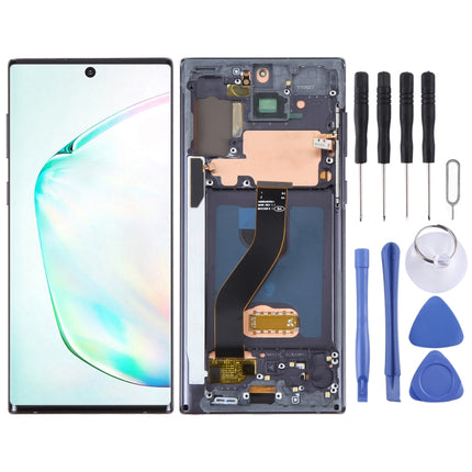 OLED LCD Screen For Samsung Galaxy Note10 SM-N970F Digitizer Full Assembly With Frame (Black)-garmade.com