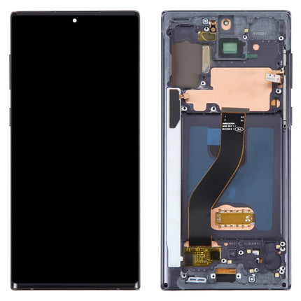 OLED LCD Screen For Samsung Galaxy Note10 SM-N970F Digitizer Full Assembly With Frame (Black)-garmade.com