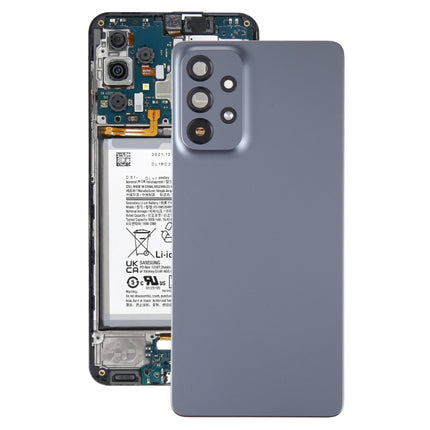 For Samsung Galaxy A73 5G SM-A736B Original Battery Back Cover with Camera Lens Cover(Black)-garmade.com