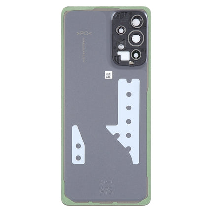 For Samsung Galaxy A73 5G SM-A736B Original Battery Back Cover with Camera Lens Cover(Black)-garmade.com