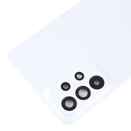 For Samsung Galaxy A73 5G SM-A736B Original Battery Back Cover with Camera Lens Cover(White)-garmade.com