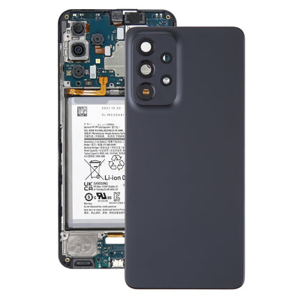 For Samsung Galaxy A53 5G SM-A536B Original Battery Back Cover with Camera Lens Cover(Black)-garmade.com