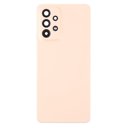 For Samsung Galaxy A53 5G SM-A536B Original Battery Back Cover with Camera Lens Cover(Pink)-garmade.com
