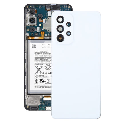 For Samsung Galaxy A33 5G SM-A336B Original Battery Back Cover with Camera Lens Cover(White)-garmade.com