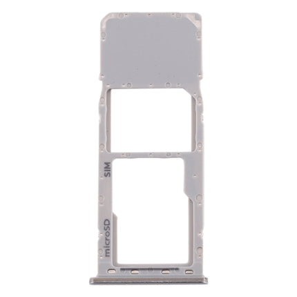 SIM Card Tray + Micro SD Card Tray for Samsung Galaxy A20 A30 A50 (Silver)-garmade.com